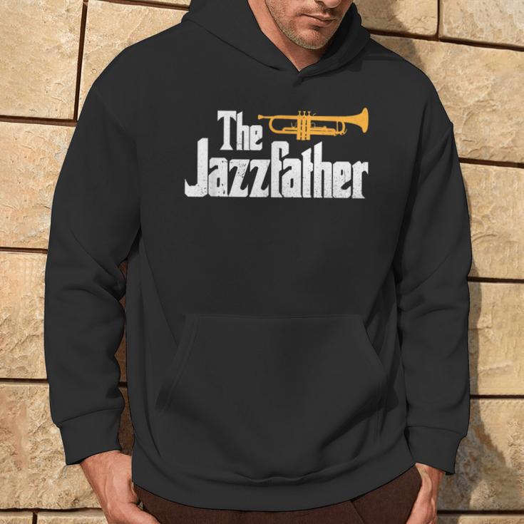 The Jazzfather Music Dad Musician Pun Father's Day Hoodie Lifestyle