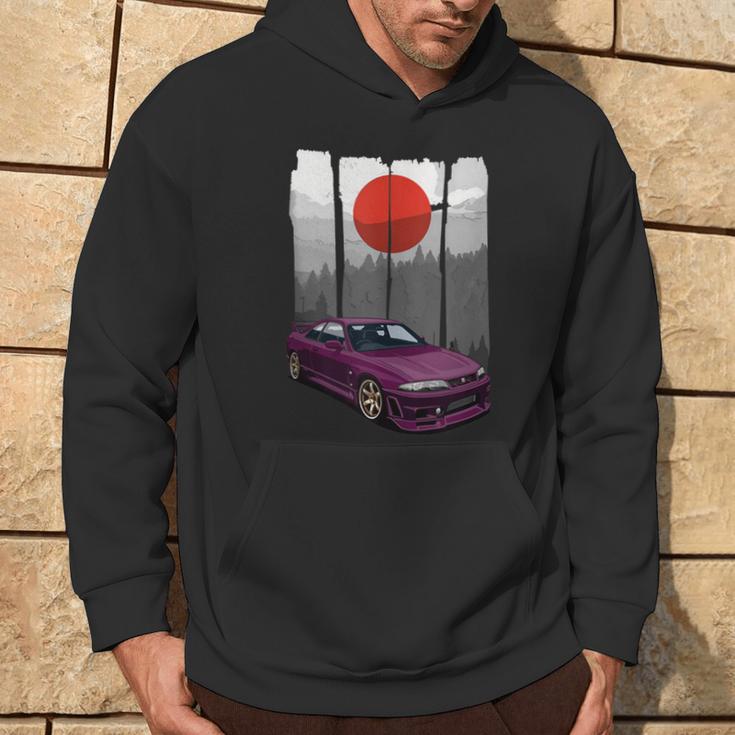 Jdm Skyline R33 Car Tuning Japan Rising Sun Drift Hoodie Lifestyle