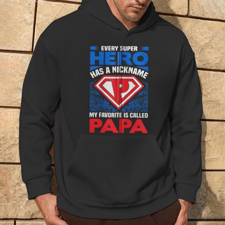 Jeder Superheld Hat Einen Spitznamen Mein Favorit Ist Papa Kapuzenjacke Kapuzenpullover Lebensstil