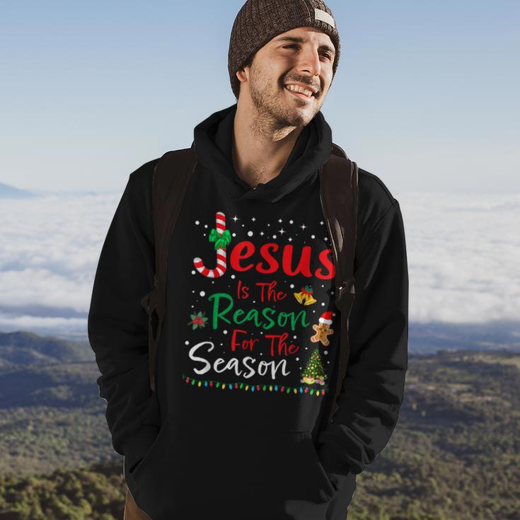 Jesus Is The Reason For The Season Christmas Family Pajamas Hoodie Lifestyle