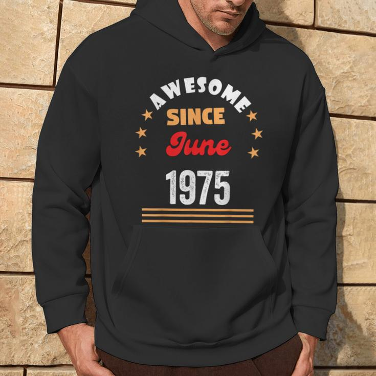 June 1975 Birthday Awesome Since 1975 June Vintage Hoodie Lifestyle