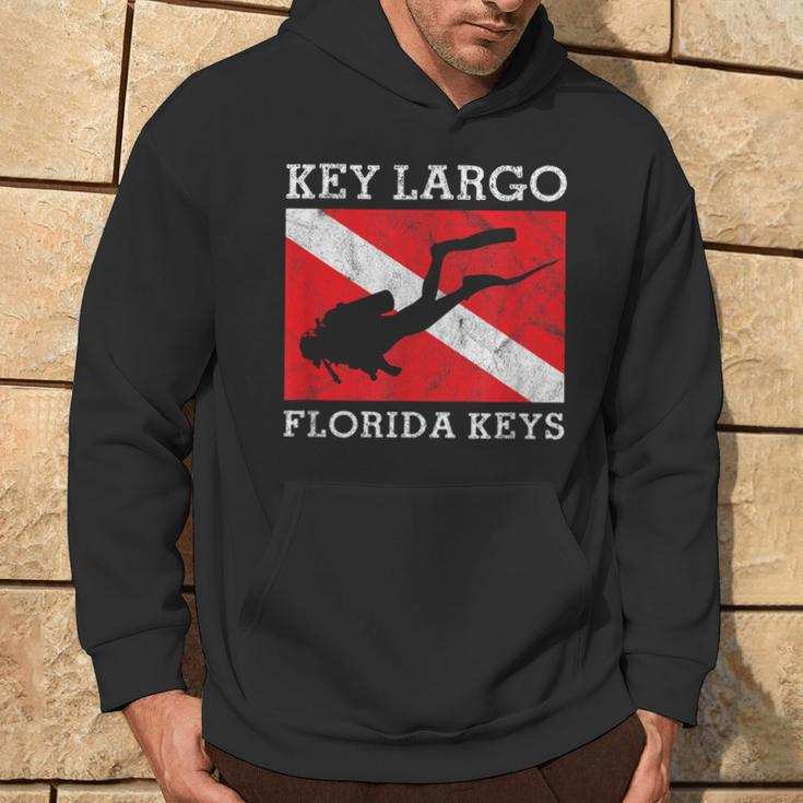 Key Largo Florida Scuba Dive Flag Souvenir Hoodie Lifestyle