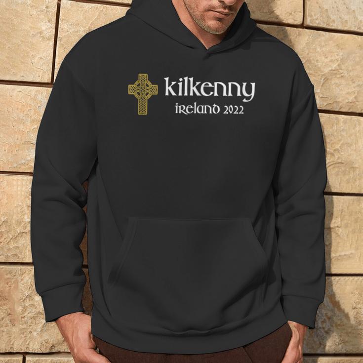 Kilkenny County Celtic Cross Ireland 2022 Gaelic & Hurling Hoodie Lifestyle