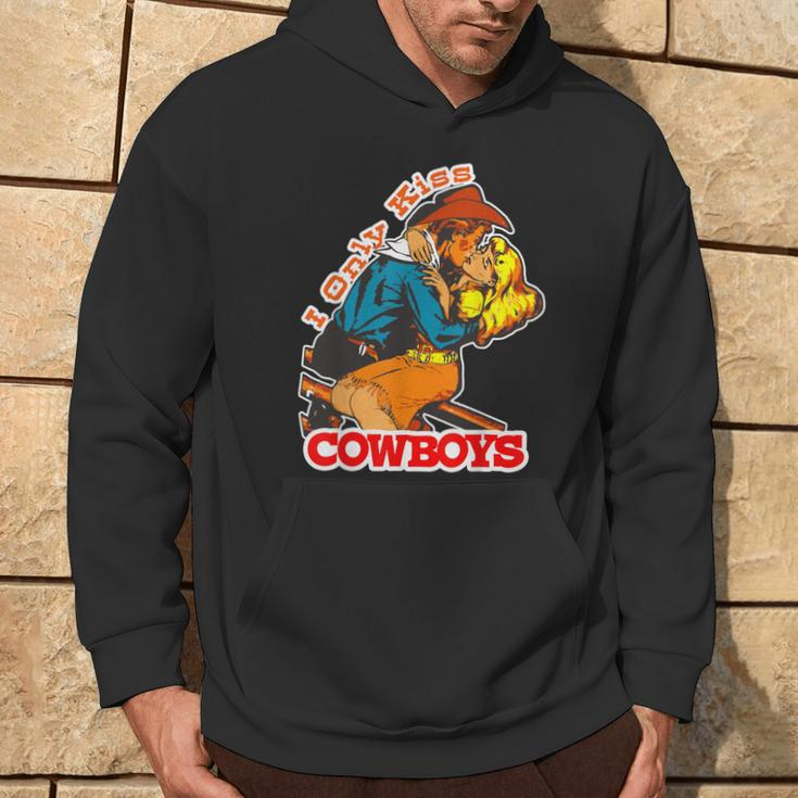 I Only Kiss Cowboys Vintage Western Cowgirl Hoodie Lifestyle