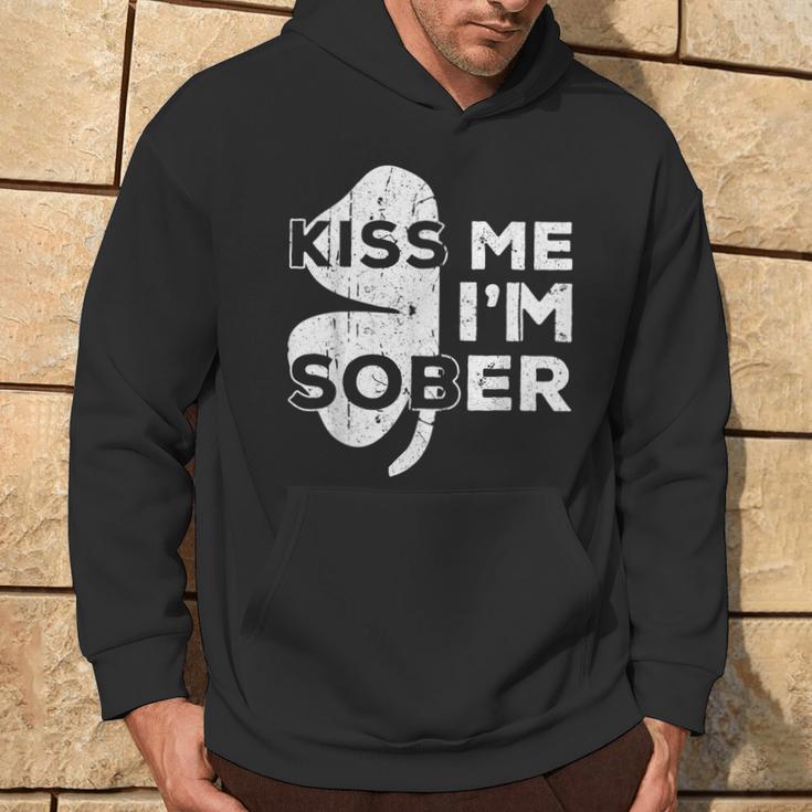 Kiss Me I'm Sober Saint Patrick Day Hoodie Lifestyle