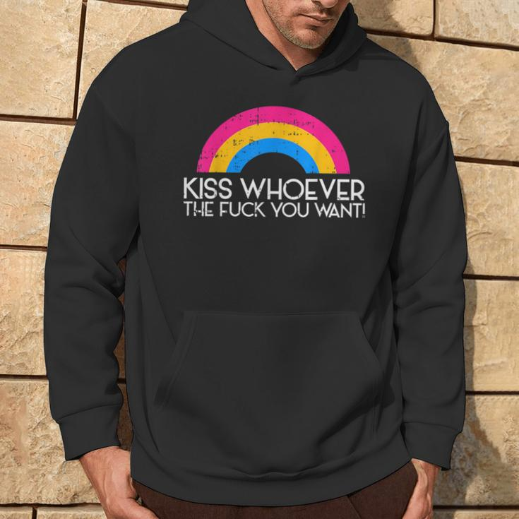 Kiss Whoever The F You Want Pan Pansexual Lgbt Ally Hoodie Lifestyle