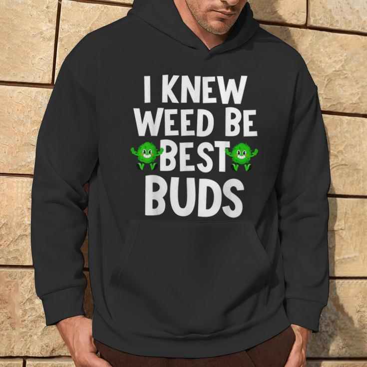 I Knew Weed Be Best Buds Father's Day Dad Son Matching Hoodie Lifestyle