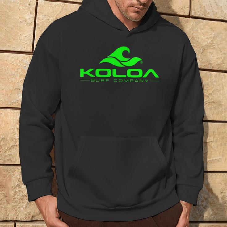 Koloa Surf Classic Wave Green Logo Hoodie Lifestyle