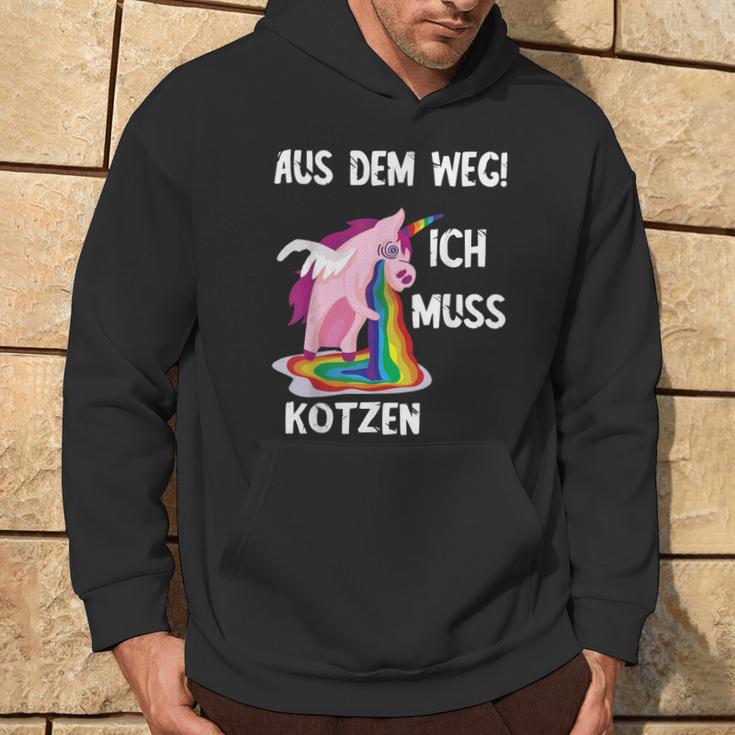 Kotz Unicorn Ich Muss Kotzen Party Unicorn Puke Hoodie Lebensstil