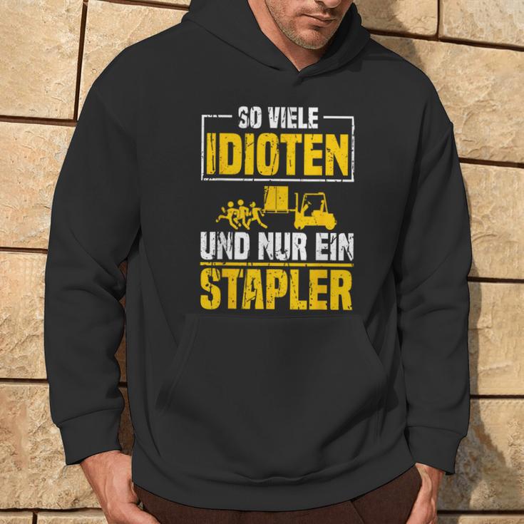 Lagerist Hoodie mit Spruch, Lustiges Herren Staplerfahrer Tee Lebensstil