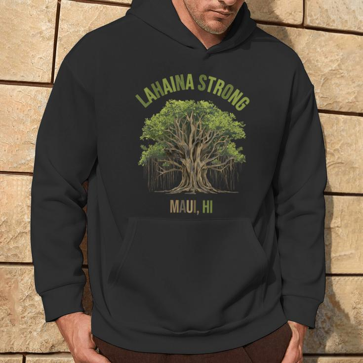 Lahaina Strong Maui Hawaii Old Banyan Tree Saved Majestic Hoodie Lifestyle