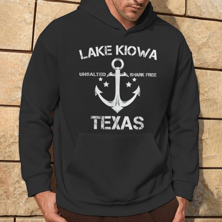 Lake Kiowa Texas Fishing Camping Summer Hoodie Lifestyle