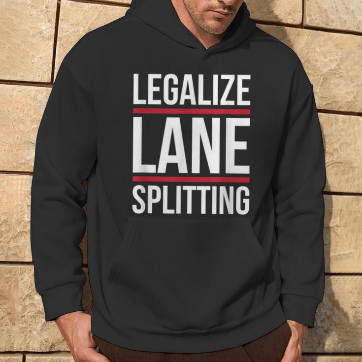 Lane-Splitting Motorcycle Cars Make Lane Splitting Legal Hoodie Lifestyle