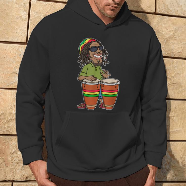 Lässig Reggae Music Rasta Rastafari Reggaeton Jamaica Fan Hoodie Lebensstil