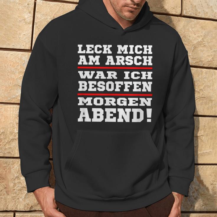 Leck Mich Am Arsch War Ich Besoffen In German Hoodie Lebensstil