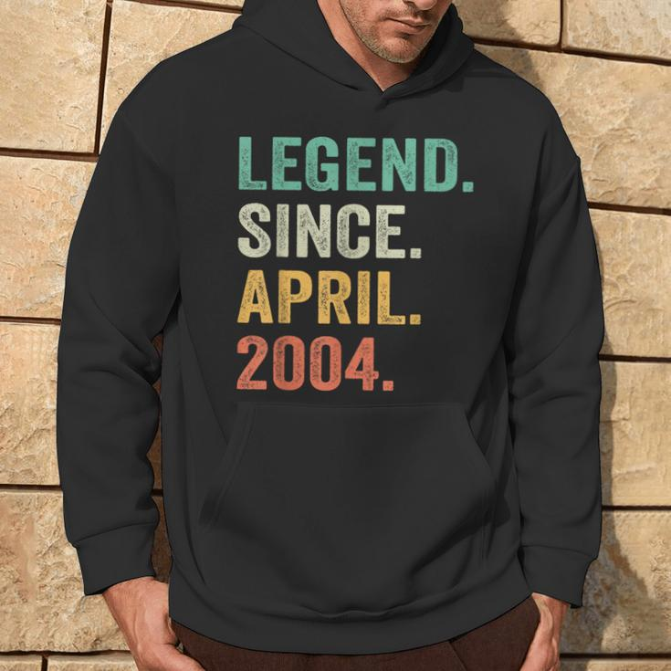 Legend Since April 2004 20Th Birthday Boy 20 Years Old Hoodie Lifestyle