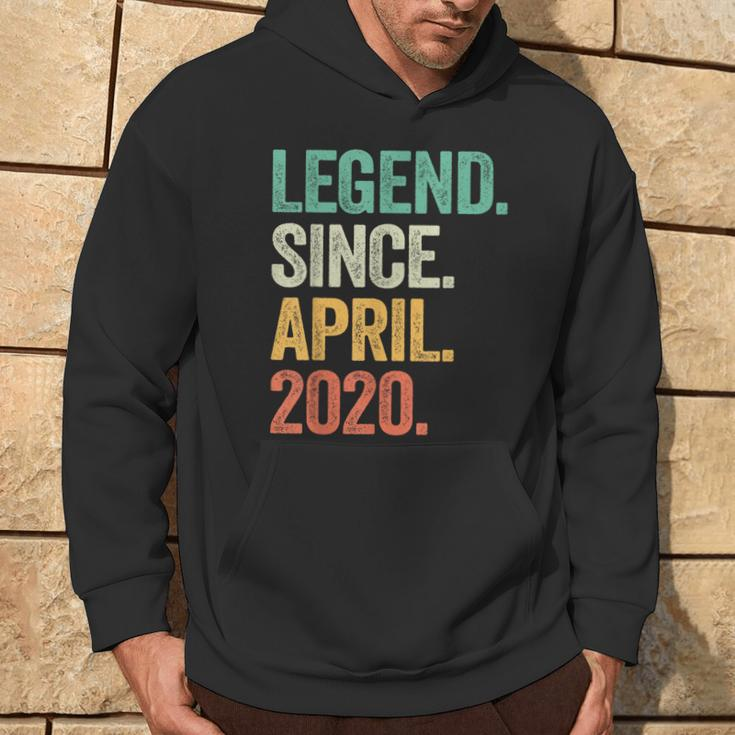 Legend Since April 2020 4Th Birthday Boy 4 Years Old Hoodie Lifestyle