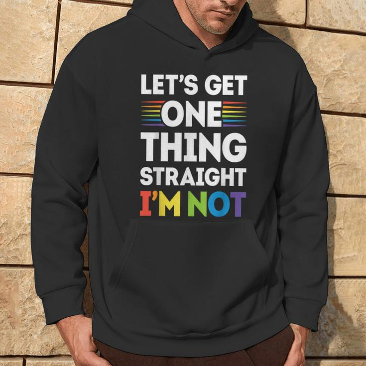 Let's Get One Thing Straight I'm NotGay Pride Lgbt Hoodie Lifestyle