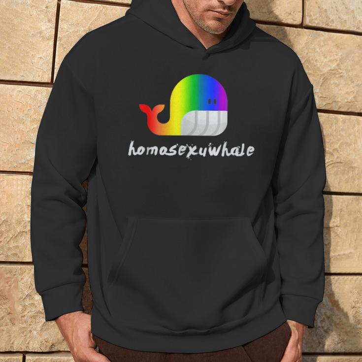 Lgbt Pride Homosexuwhale Lgbtq Gay Lesbian Queer Hoodie Lifestyle