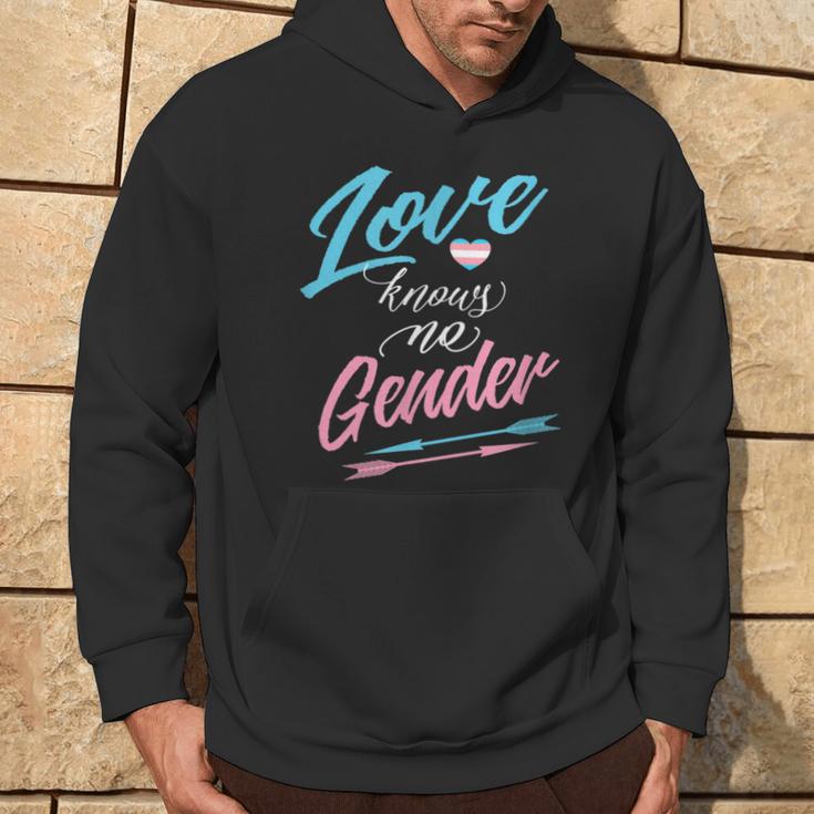 Lgbt Transgender -Love Knows No Gender With Arrows Hoodie Lifestyle