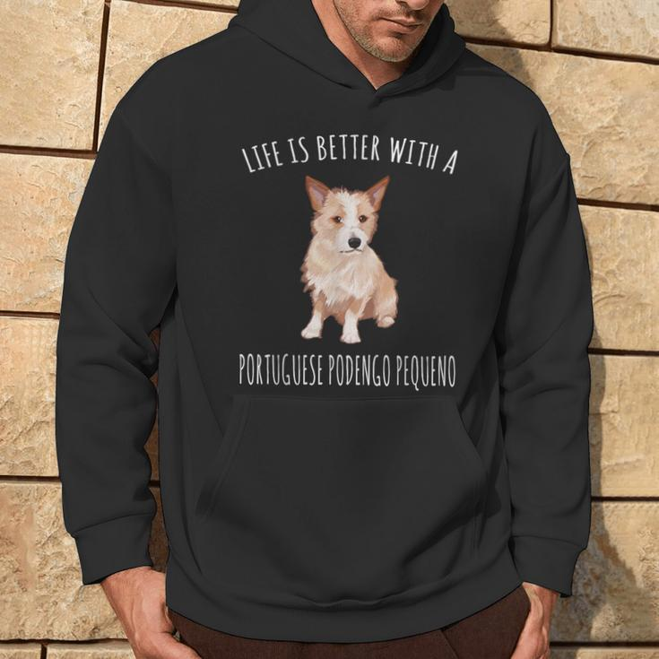 Life Is Better With A Portuguese Podengo Pequeno Dog Lover Hoodie Lifestyle