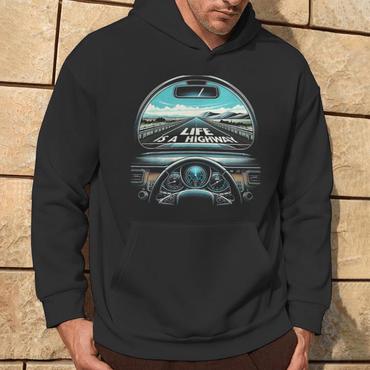 Life Is A Highway Road Trip Graphic Hoodie Lifestyle