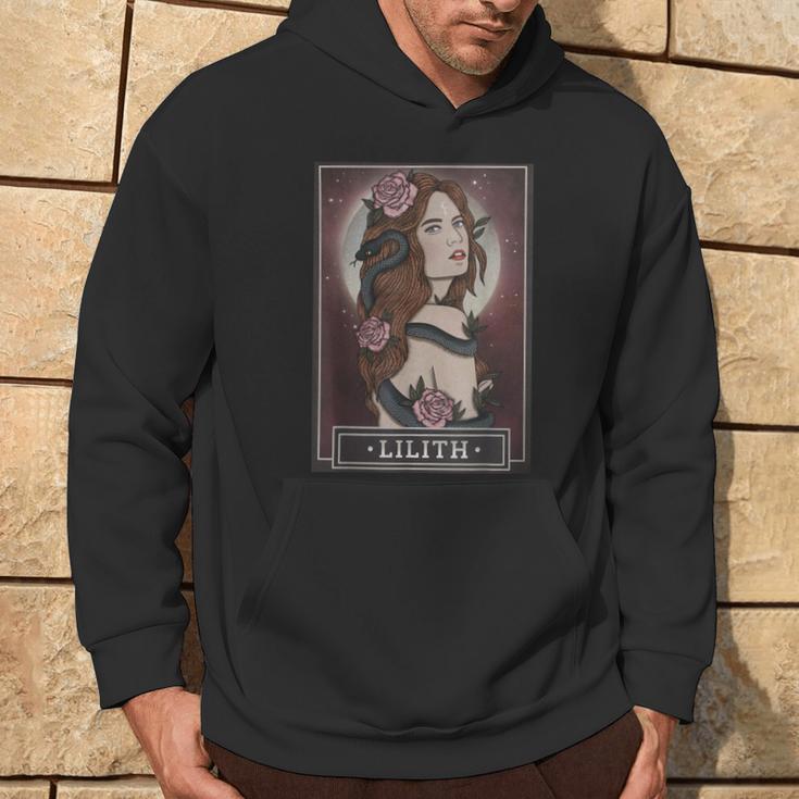 Lilith Goddess Tarot Card Book Of Shadows Hoodie Lifestyle