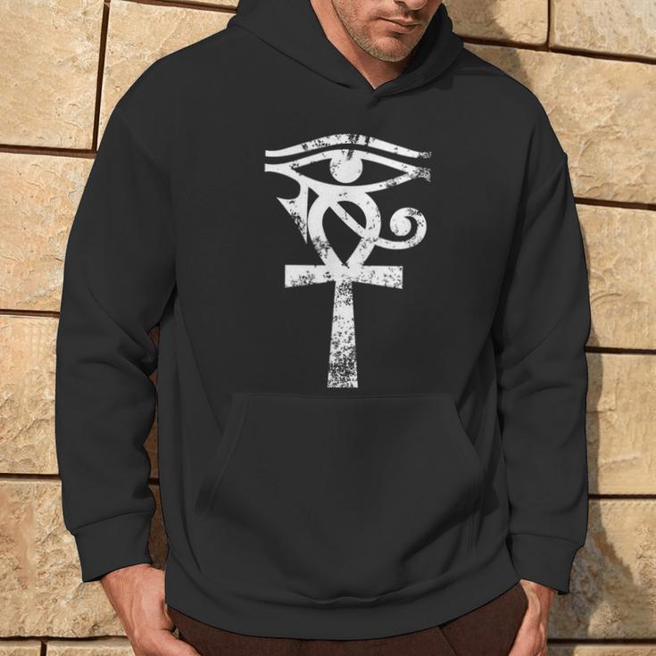 L'oeil Égyptien D'horus Ankh Egypte Archéologue Sweat à capuche Lifestyle