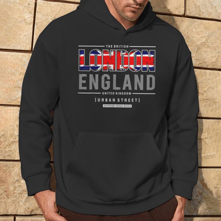 London England Uk Vintage Souvenir Hoodie Lifestyle