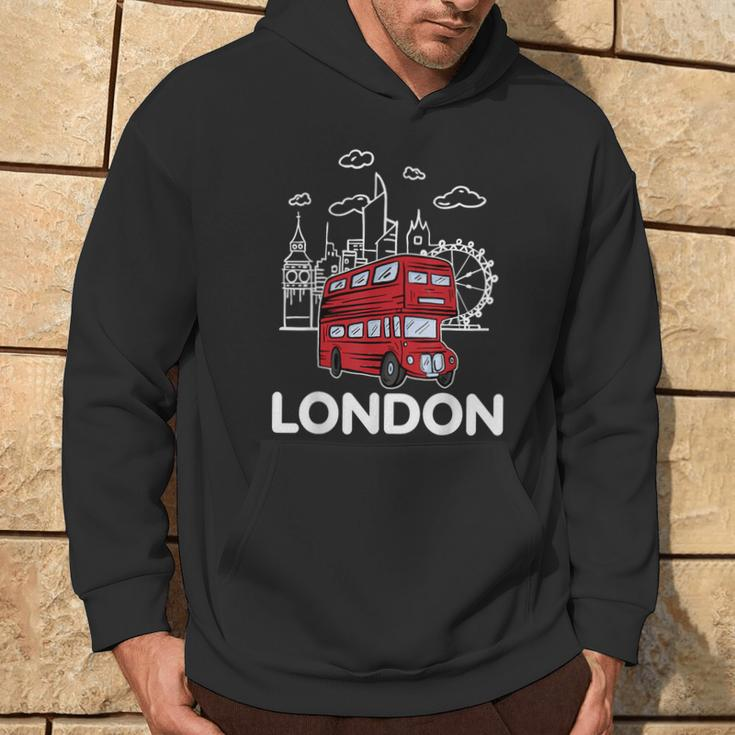 London Vibes Famous London Landmarks Souvenir London Love Hoodie Lebensstil