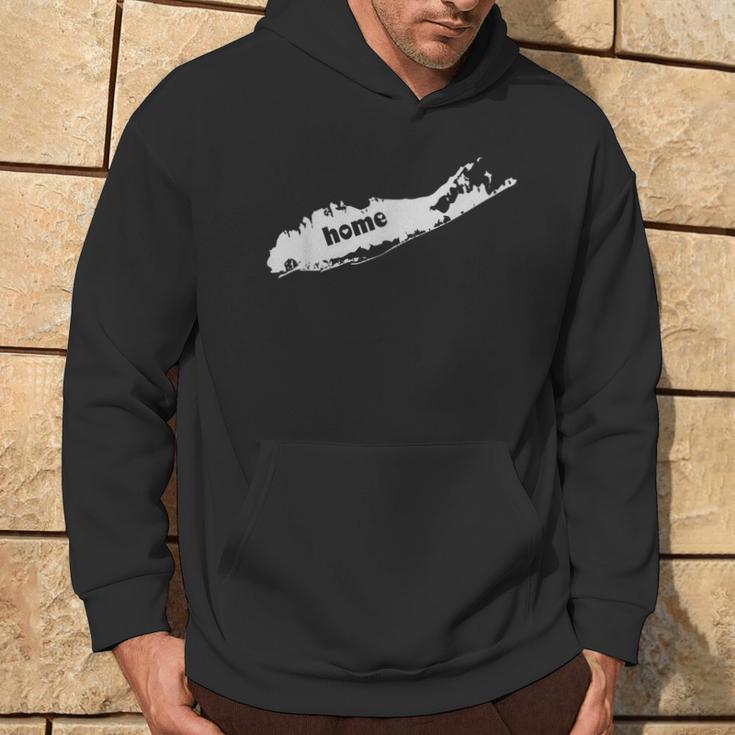 Long Island Love Home Map Hoodie Lifestyle