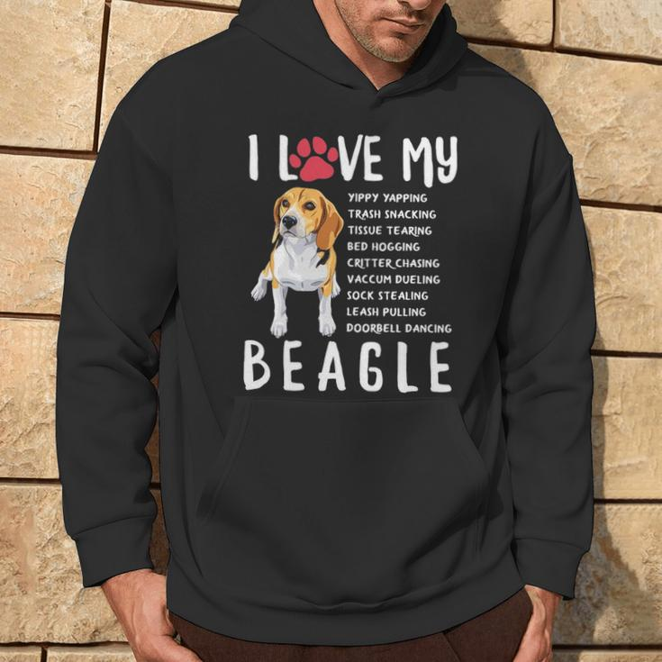 I Love My Beagle Beagle Lover Gif Hoodie Lifestyle
