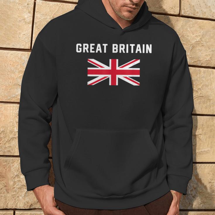 I Love Great Britain Minimalist Uk Flag Hoodie Lifestyle