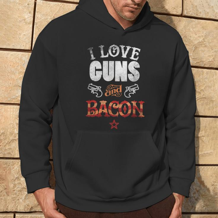 I Love Guns And Bacon Gun Lover Freedom Usa Hoodie Lifestyle