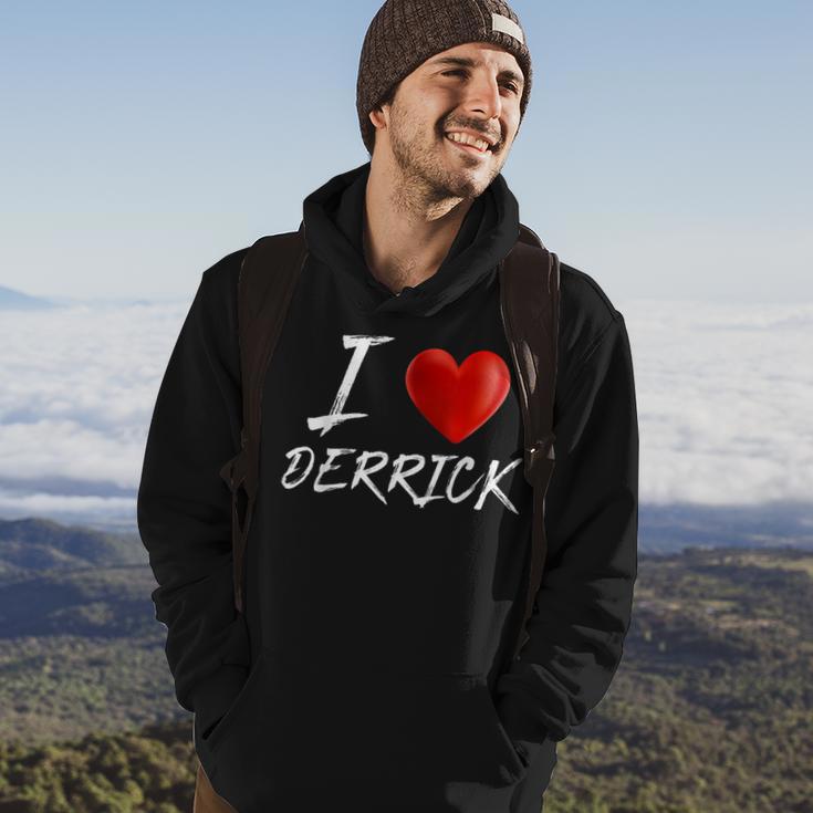 I Love Heart Derrick Family NameHoodie Lifestyle