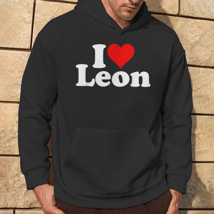 I Love Heart Leon Hoodie Lifestyle
