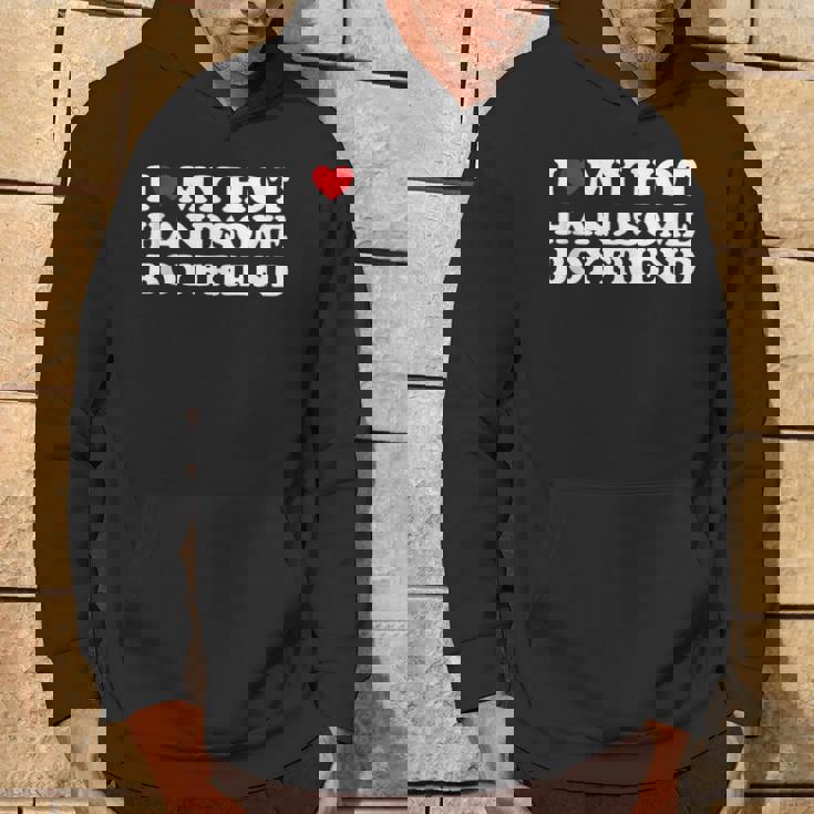 I Love My Hot Handsome Boyfriend Red Heart Hot Boyfriend Hoodie Lifestyle