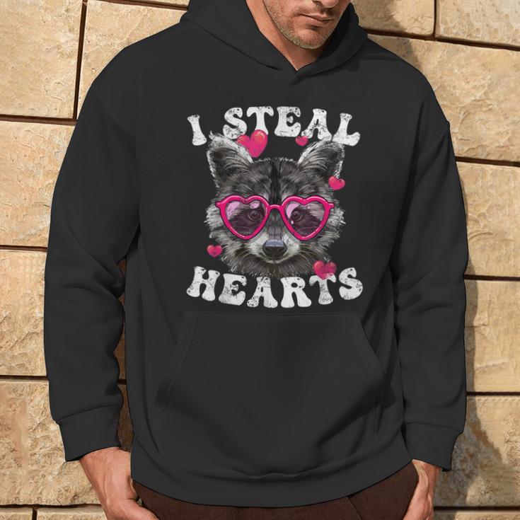 I Love Raccoon Face Raccoon Lover Raccoon Valentine Hoodie Lifestyle