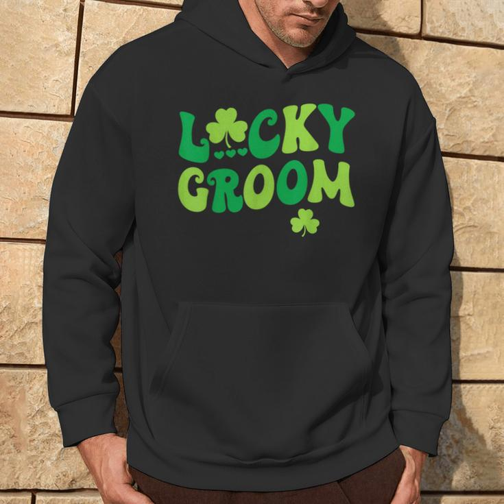 Lucky Groom Bride Couples Matching Wedding St Patrick's Day Hoodie Lifestyle