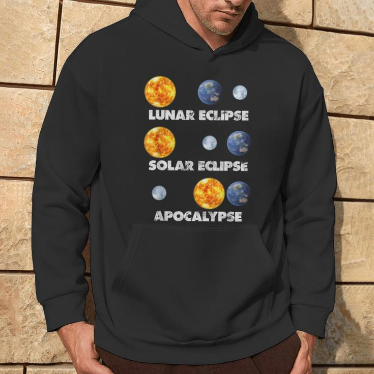 Lunar Eclipse Solar Eclipse Apocalypse Astronomy Hoodie Lifestyle