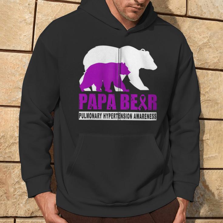 Lungenhochdruck Bewusstsein Papa Bär Unterstützungater Kapuzenjacke Kapuzenpullover Lebensstil