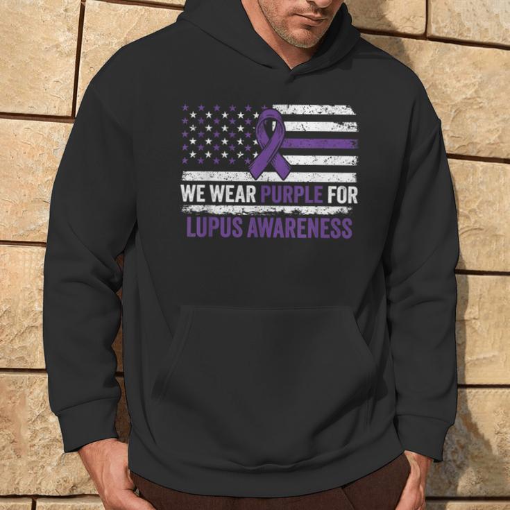 Lupus Awareness We Wear Purple For Lupus Awareness Hoodie Lifestyle