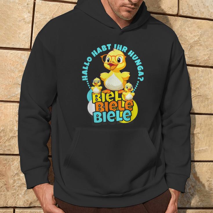 Lustige Enten Hallo Habt Ihr Hunger Biele Biele Biele Hoodie Lebensstil