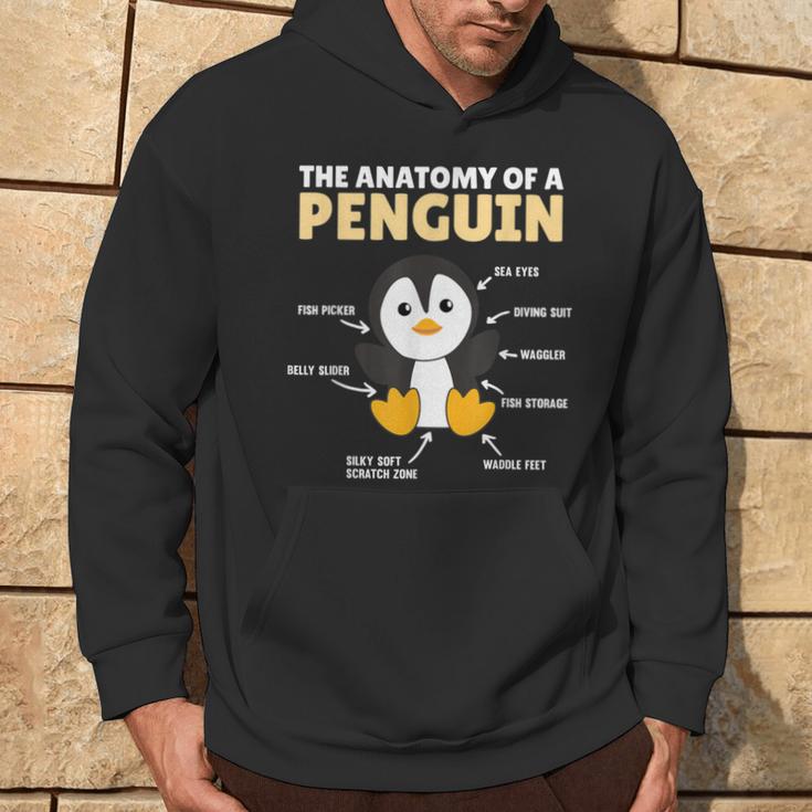 Lustige Erklärung Eines Pinguins Anatomie Eines Pinguins Hoodie Lebensstil