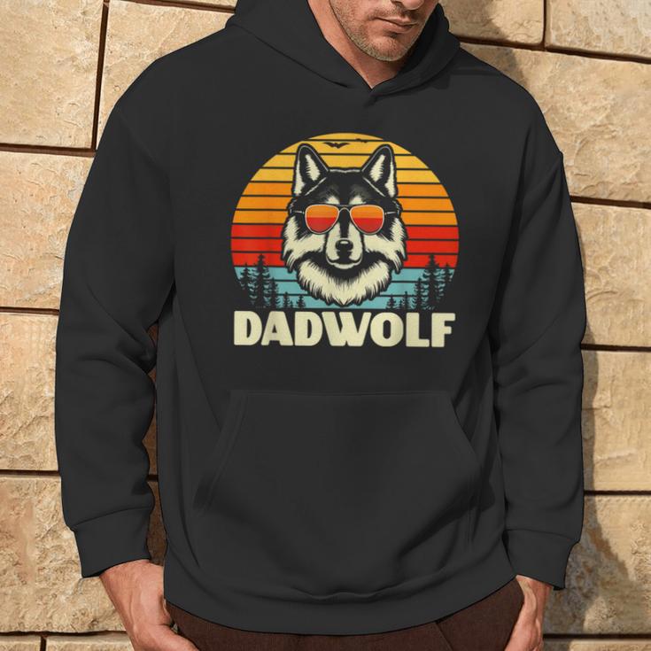 Lustige Geschenkeidee Papa Dadatertagater Wolf Dadwolf Kapuzenpullover Lebensstil