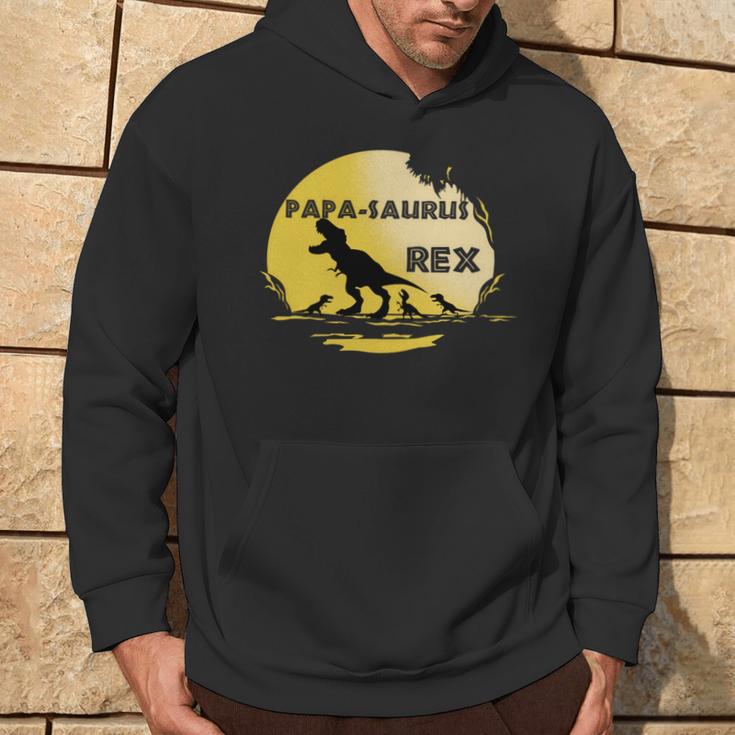 Lustiges Dino Papa-Saurus Rex Dinosaurier Papa Kapuzenpullover Lebensstil