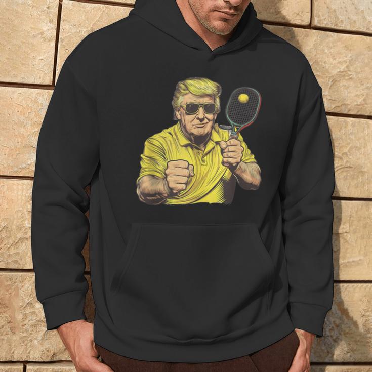 Lustiges Trump-Spiel Pickleballatertag Papa Weihnachten Kapuzenpullover Lebensstil