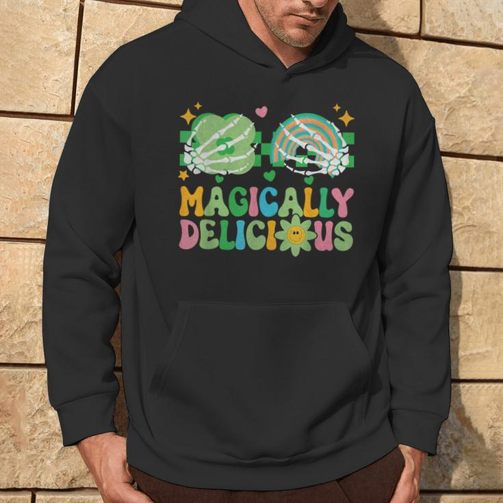 Magically Delicious Hippie St Patrick's Day Skeleton Charms Hoodie Lifestyle