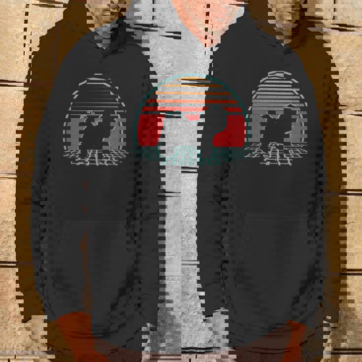 Maltese Retro Vintage Dog Lover 80S Style Hoodie Lifestyle