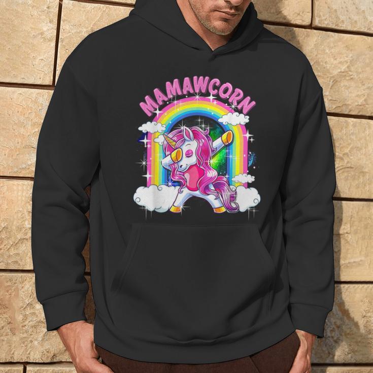 Mamawcorn Dabbing Unicorn Cute Mamaw Hoodie Lifestyle